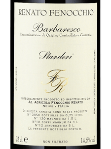 Barbaresco Starderi, Renato Fenocchio 2015 IMPERIAL 5L