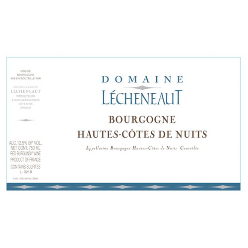 Bourgogne Hautes - Côtes de Nuits Rouge, Domaine Lécheneaut 2022