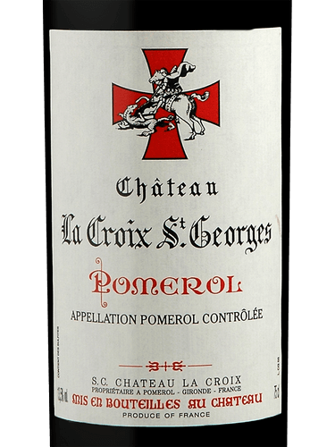 2016 Château La Croix Saint Georges, Pomerol