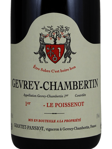 Gevrey - Chambertin 1er Cru Le Poissenot, Domaine Geantet-Pansiot 2019