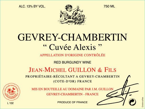 Gevrey-Chambertin Cuvée Alexis, Jean-Michel Guillon & Fils 2014