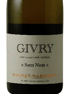 Givry Blanc Sans Nom, Michel Sarrazin 2022