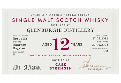 Glenburgie 12 Y.O. 2012, A.D. Rattray Cask Collection 53%