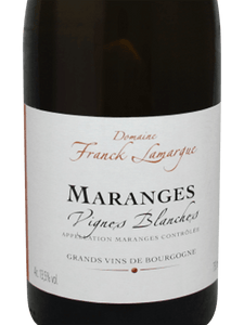 Maranges Blanc Vignes Blanches, Domaine Franck Lamargue 2020