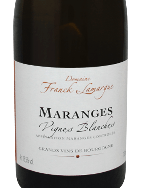 Maranges Blanc Vignes Blanches, Domaine Franck Lamargue 2020