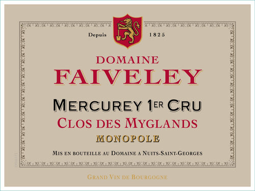 Mercurey Rouge 1er Cru Clos Des Myglands Monopole, Domaine Faivelet 2010
