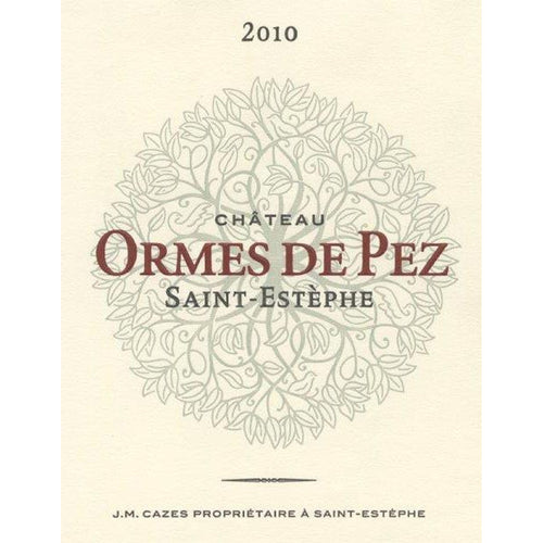 2010 Château Ormes de Pez, St-Estephe (Cru Bourgeois)