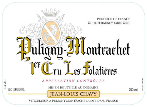 Puligny-Montrachet 1er Cru Les Folatières, Domaine Jean-Louis Chavy 2022