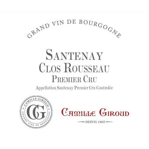 Santenay 1er Cru Clos Rousseau, Camille Giroud 2019