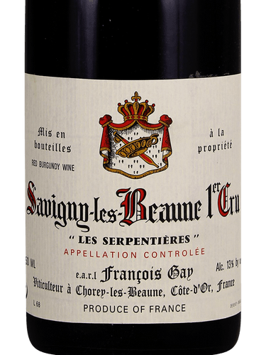 Savigny-Les-Beaune 1er Cru Les Serpentières, François Gay & Fils 2019