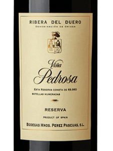 Viña Pedrosa Reserva, Ribera del Duero 2019
