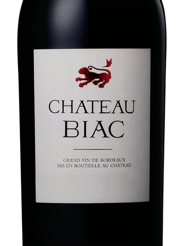 2015 Château Biac, Cadillac Côtes de Bordeaux