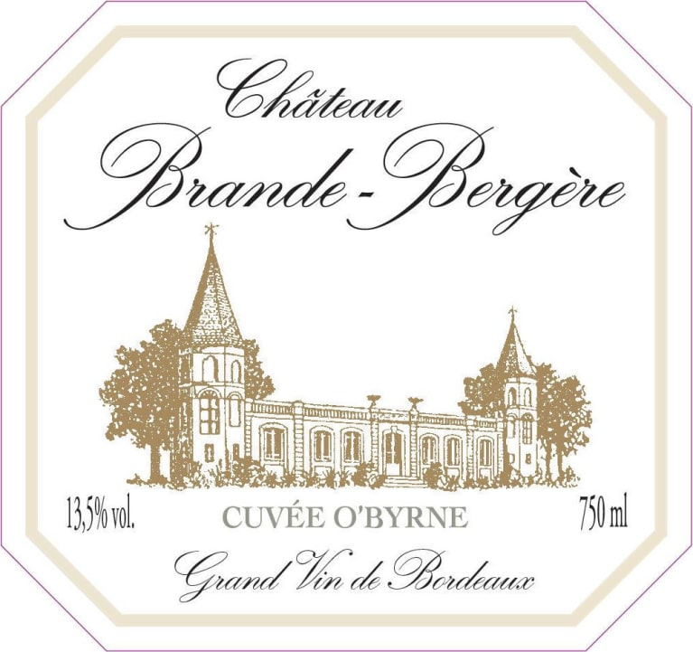 2016 Château Brande-Bergère, Cuvée O'Byrne Bordeaux Supérieur IMPERIAL