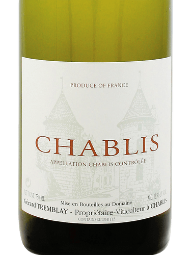 Chablis, Gérard Tremblay 2022 HALF