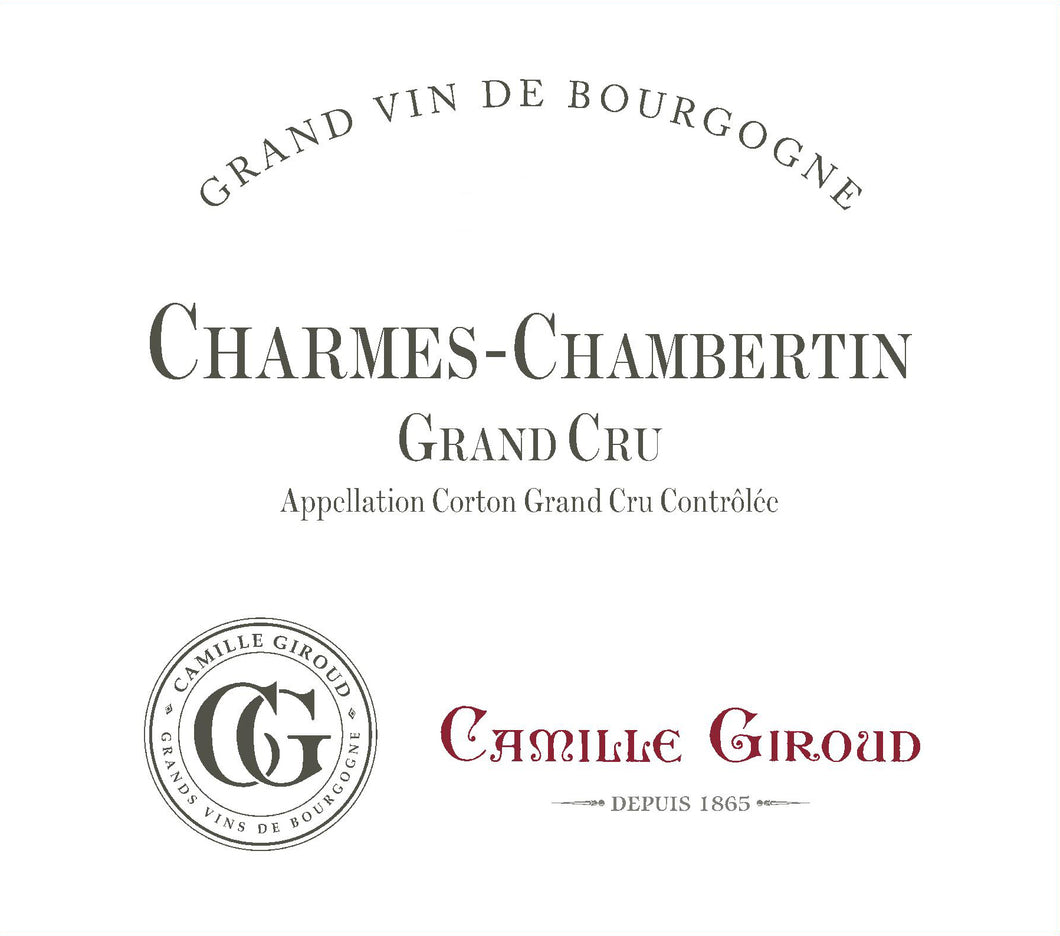 Charmes - Chambertin Grand Cru, Camille Giroud 2015