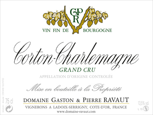 Corton - Charlemagne Grand Cru, Domaine Gaston & Pierre Ravaut 2020