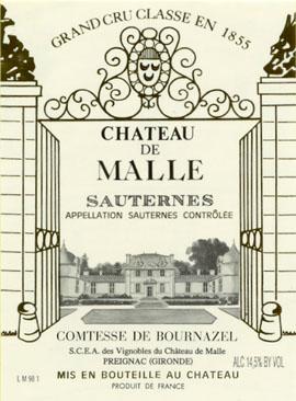 2005 Château de Malle, Sauternes Grand Cru Classé 1855
