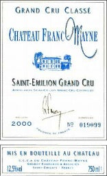 2000 Château Franc Mayne Saint-Émilion Grand Cru Classé