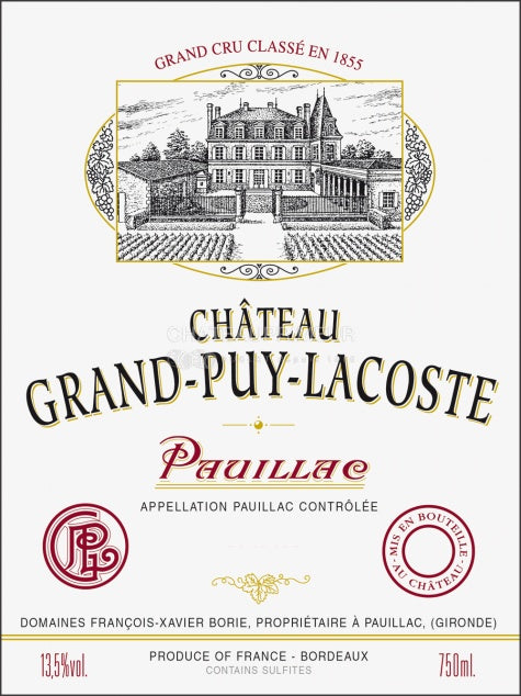 2016 Château Grand - Puy - Lacoste, Pauillac Grand Cru Classé 1855 IMPERIAL
