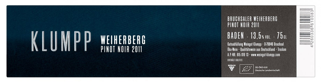 Klumpp Weiherberg Pinot Noir 2014