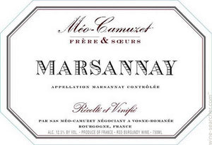 Marsannay Méo - Camuzet Frère & Soeurs 2016