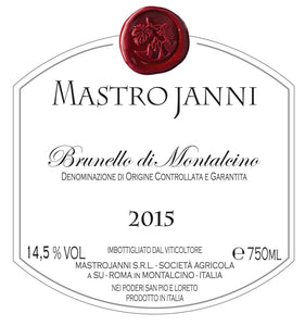 Mastro Janni, Brunello di Montalcino 2015 HALF