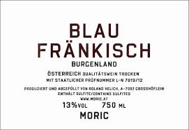 Moric Blaufränkisch Burgenland, Austria 2021