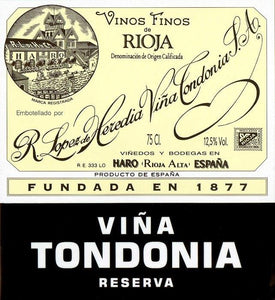 Viña Tondonia Tinto, Rioja Reserva 2010 MAGNUM