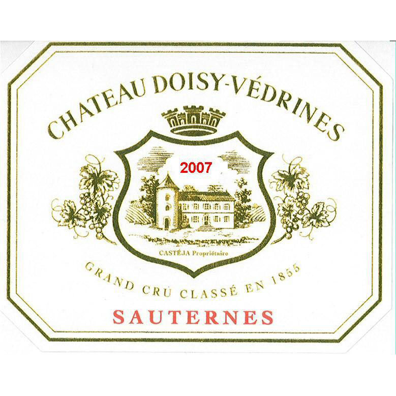 2007 Château Doisy - Védrines, Sauternes Grand Cru Classé 1855 HALF